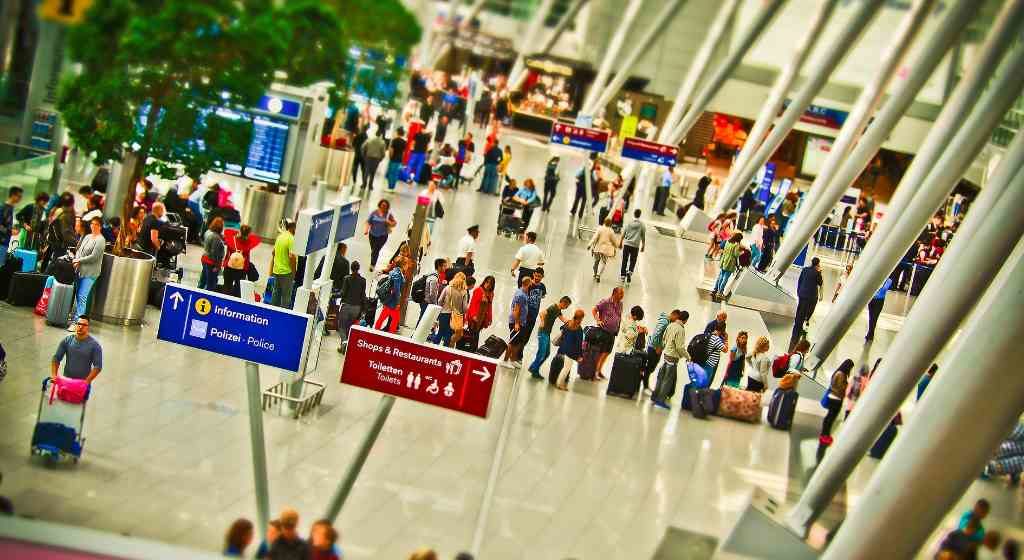 conexão em voo internacional