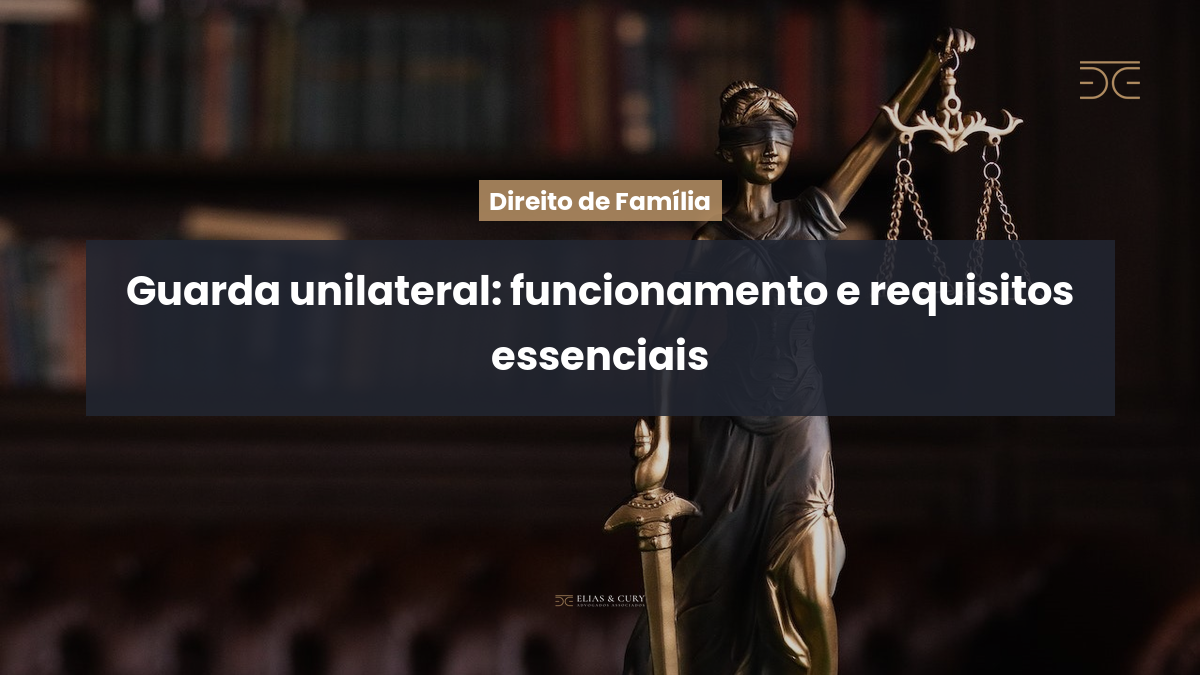 Guarda unilateral: funcionamento e requisitos essenciais