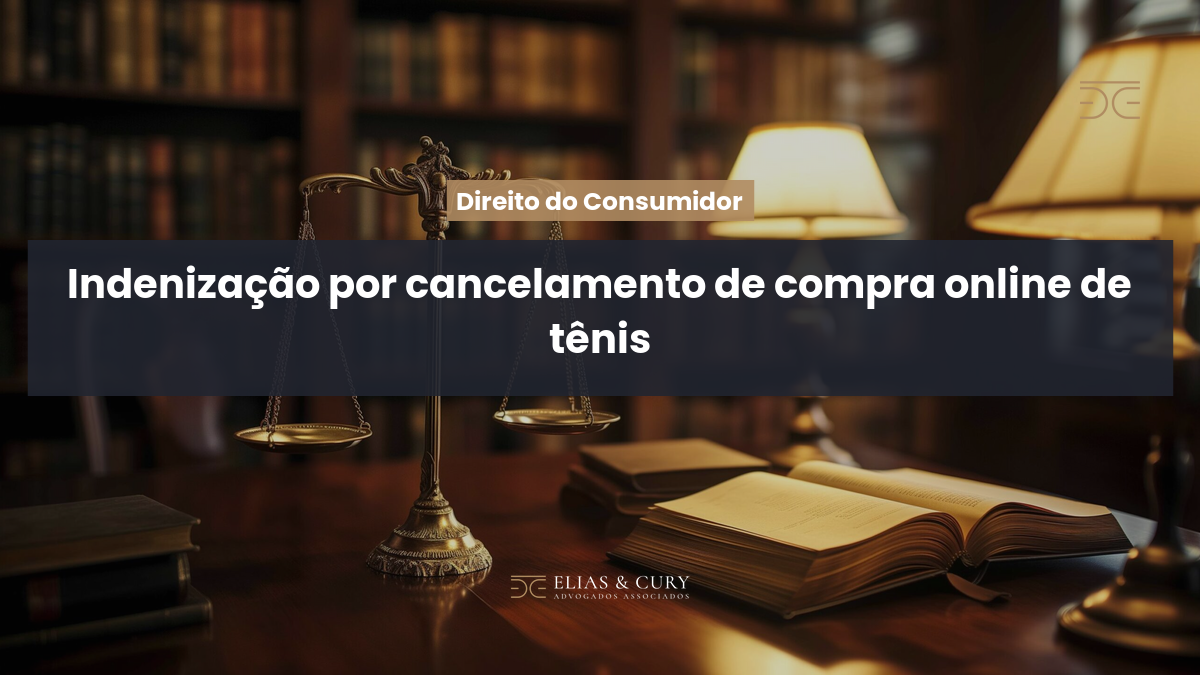 Indenização por cancelamento de compra online de tênis