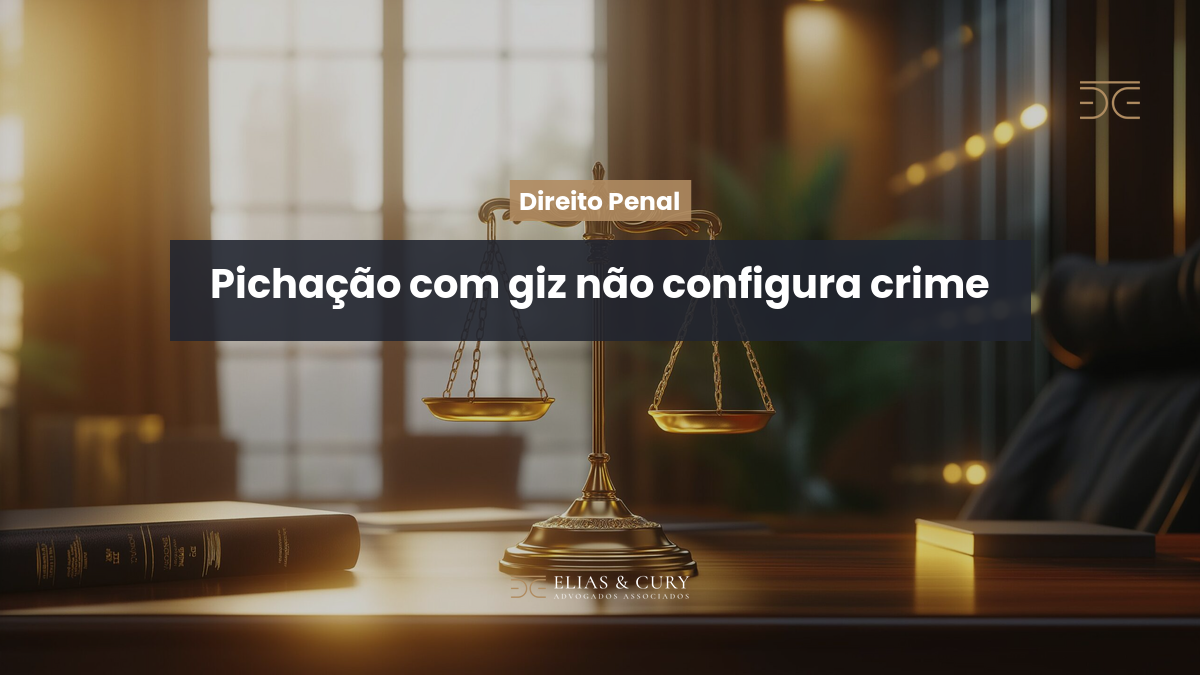 Pichação com giz não configura crime