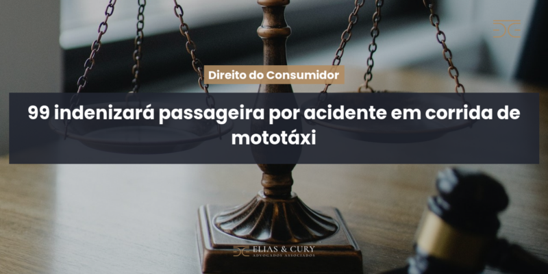 99 indenizará passageira por acidente em corrida de mototáxi