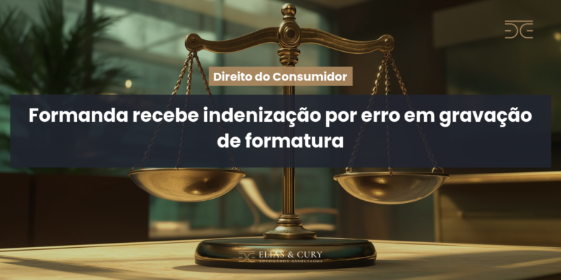 Formanda recebe indenização por erro em gravação de formatura