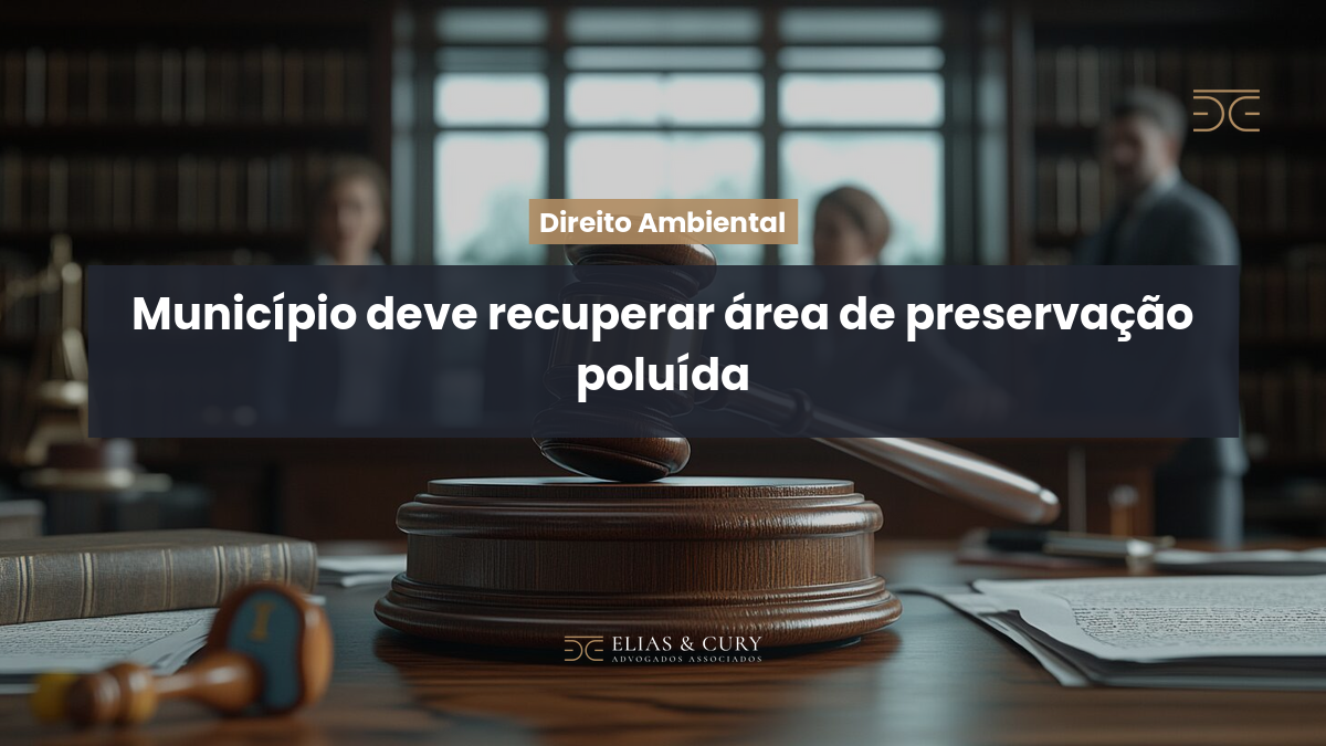 Município deve recuperar área de preservação poluída