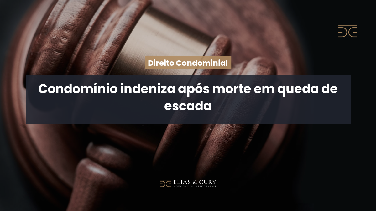 Condomínio indeniza após morte em queda de escada
