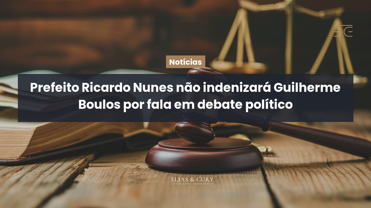 Prefeito Ricardo Nunes não indenizará Guilherme Boulos por fala em debate político