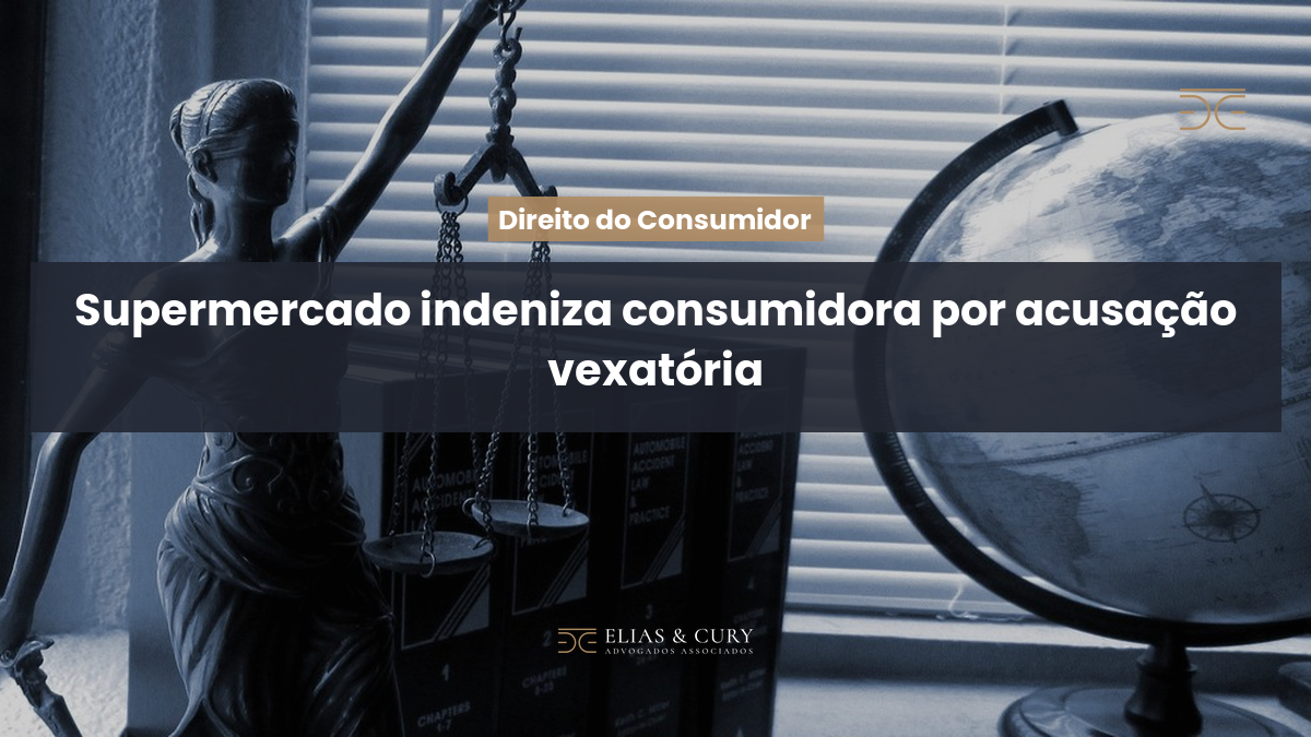 Supermercado indeniza consumidora por acusação vexatória