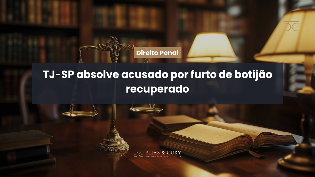 TJ-SP absolve acusado por furto de botijão recuperado