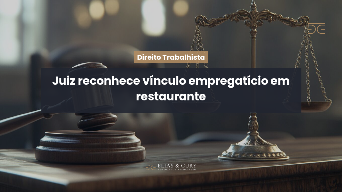 Juiz reconhece vínculo empregatício em restaurante