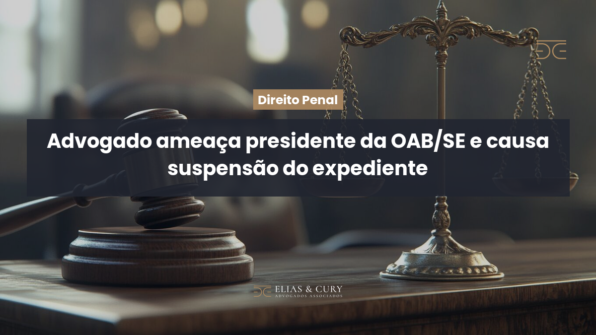Advogado ameaça presidente da OAB/SE e causa suspensão do expediente