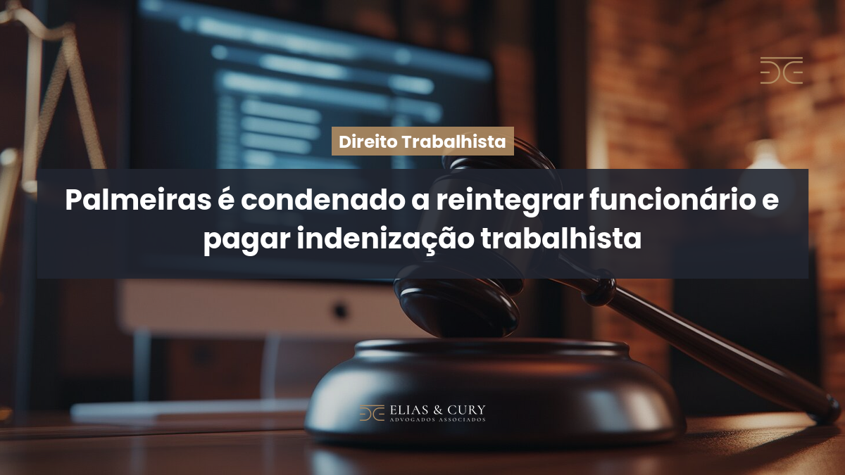 Palmeiras é condenado a reintegrar funcionário e pagar indenização trabalhista